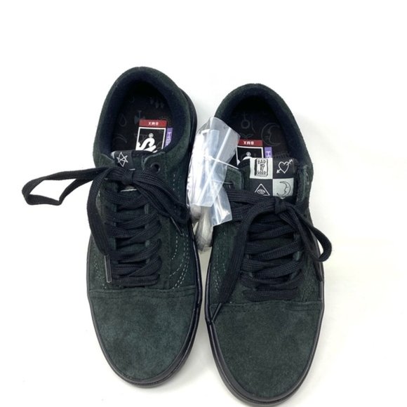 💖MEGA SALE💖VANS Bmx Old Skool Cuff Black Green Suede   Women’s  VN0A5JIPN42 - Picture 8 of 11